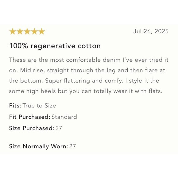 NWT Size 22W - The Adi Regenerative Cotton Mid-Rise Flare Jeans (NWT US$ 148) - Picture 15 of 16